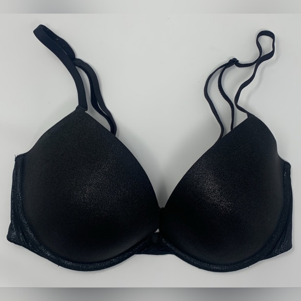 Victoria's Secret Black Plunge  Bra 38C